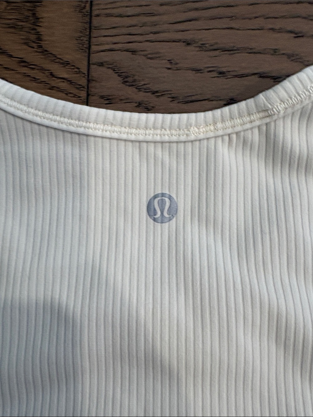 Lululemon All It Takes Back Twist Ribbed Short Sleeve Shirt Cream - Picture 5 of 6
